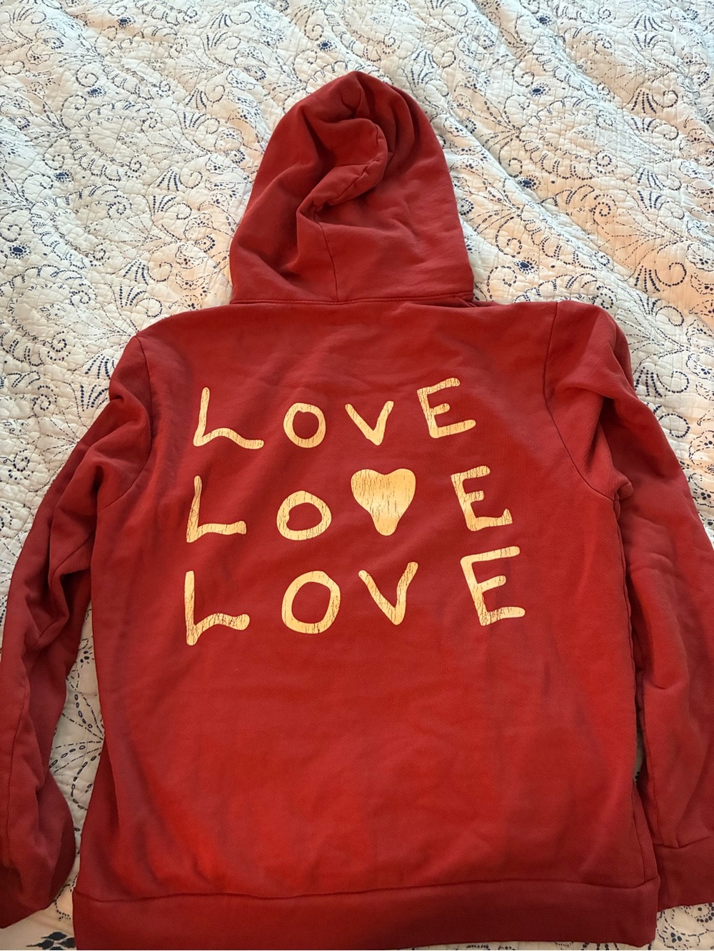 LOVE Shawn Mendes Red Hoodie - medium